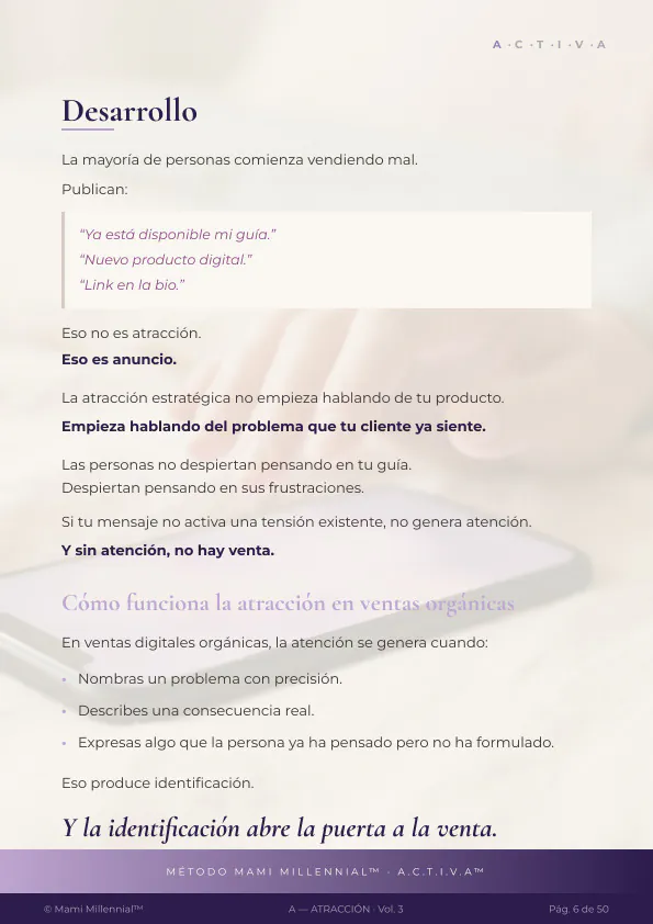 Vol. 3, página 6: Desarrollo